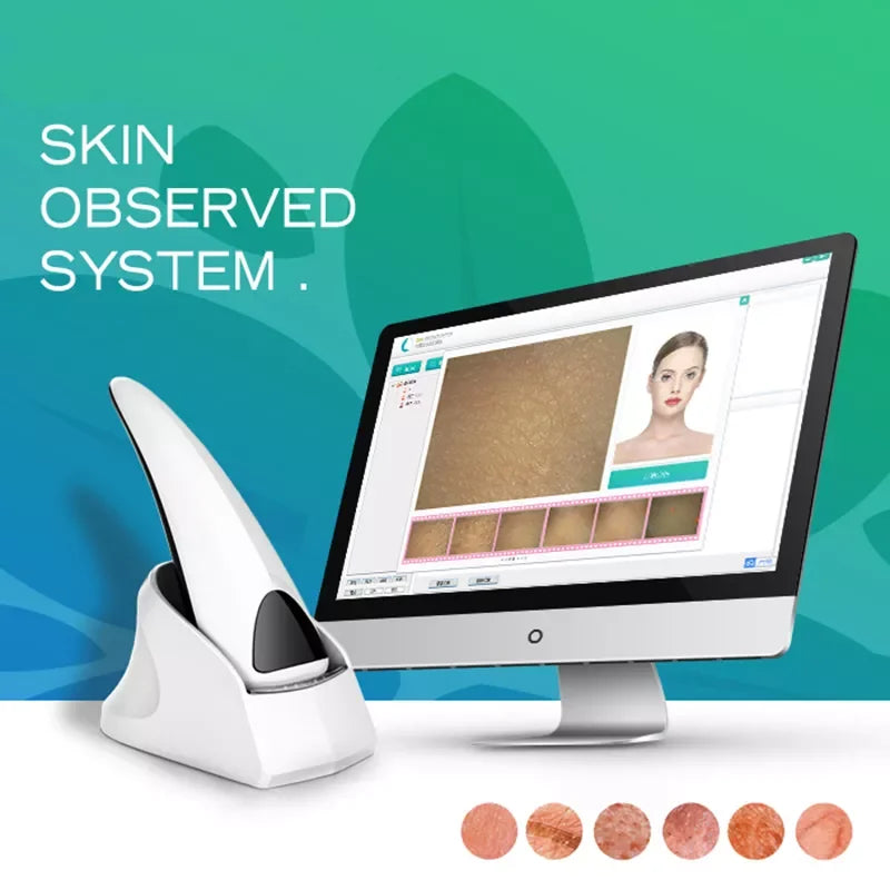 Intelligent Skin Analysis Scanner Professional Facial Skin Detector Moisture Pores Tester Wrinkles Aging Pigmentation Management