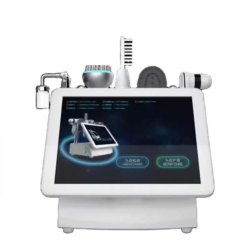 Professional Hair Scalp Analysis Machine 5 In1 Oil Hair Analysis Anti Skin Care Oxygen Scalp Scanner Hair Analyzer