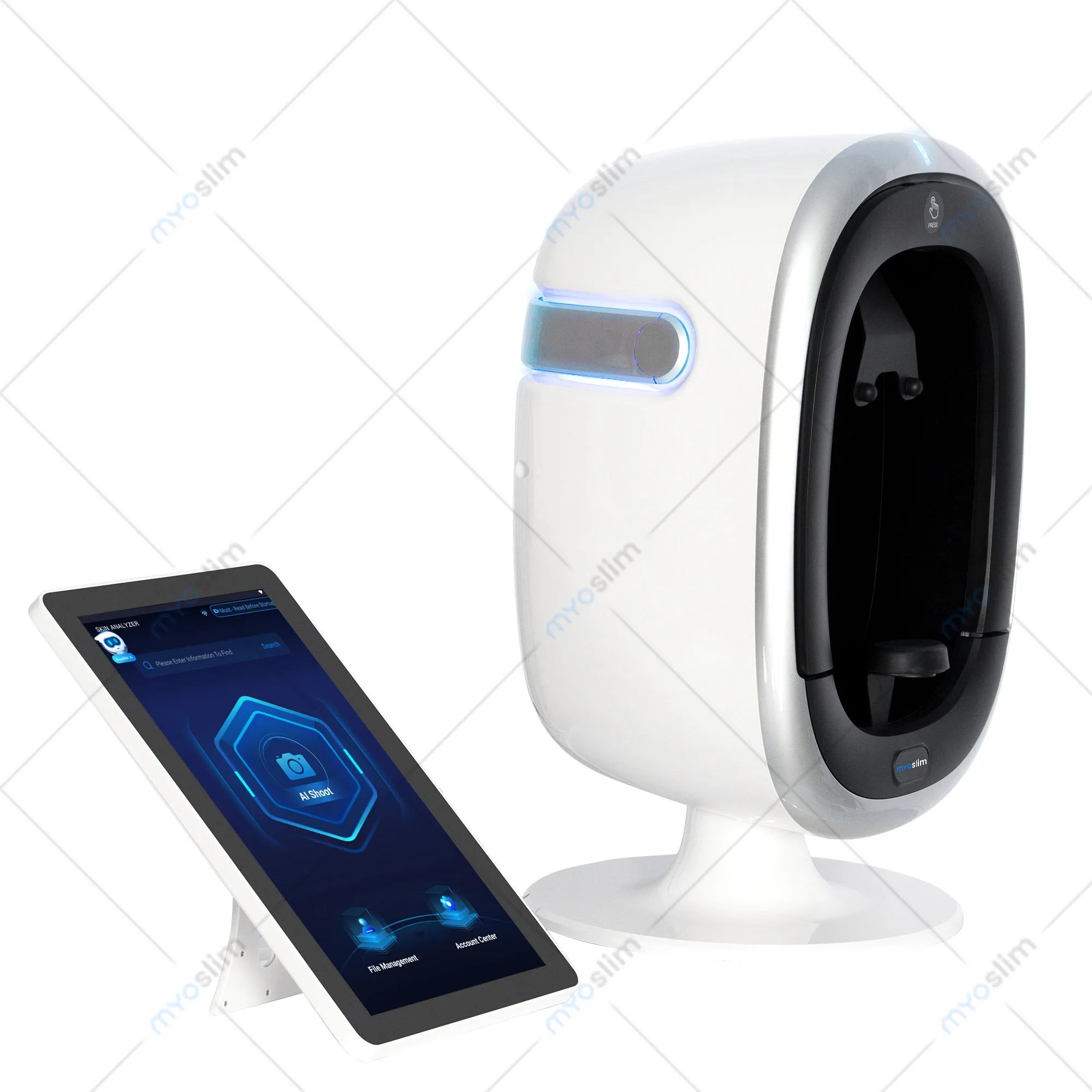 AISIA 3D AI Skin Analyzer O1 Machine  8 Spectrum Facial Scanner Skin Analysis Software Professional Beauty Equipment 15.6 Inch