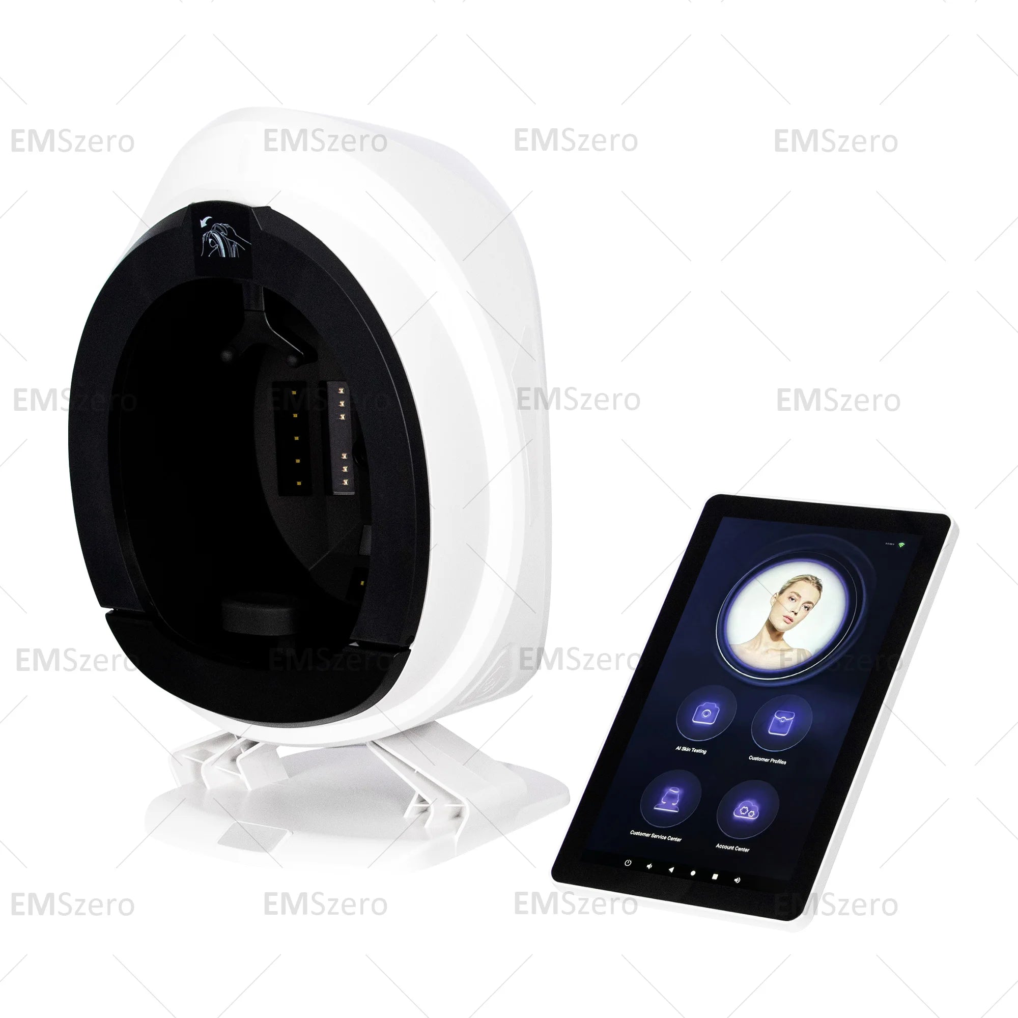 AI Skin Analyzer Facial Machine 15.6 inch 3D Facial Skin Analyzer Machine Skin Analysis Scanner CE Certification Ship From US