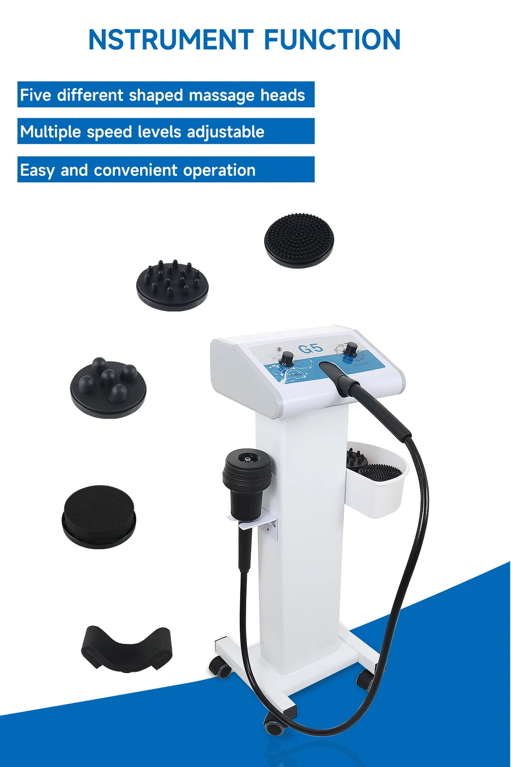 G5 Vibrating Massager Body Slimming Machine Fat Burner Shaping Weight Loss Device High Frenquency Vibrator Waist Massage Beauty