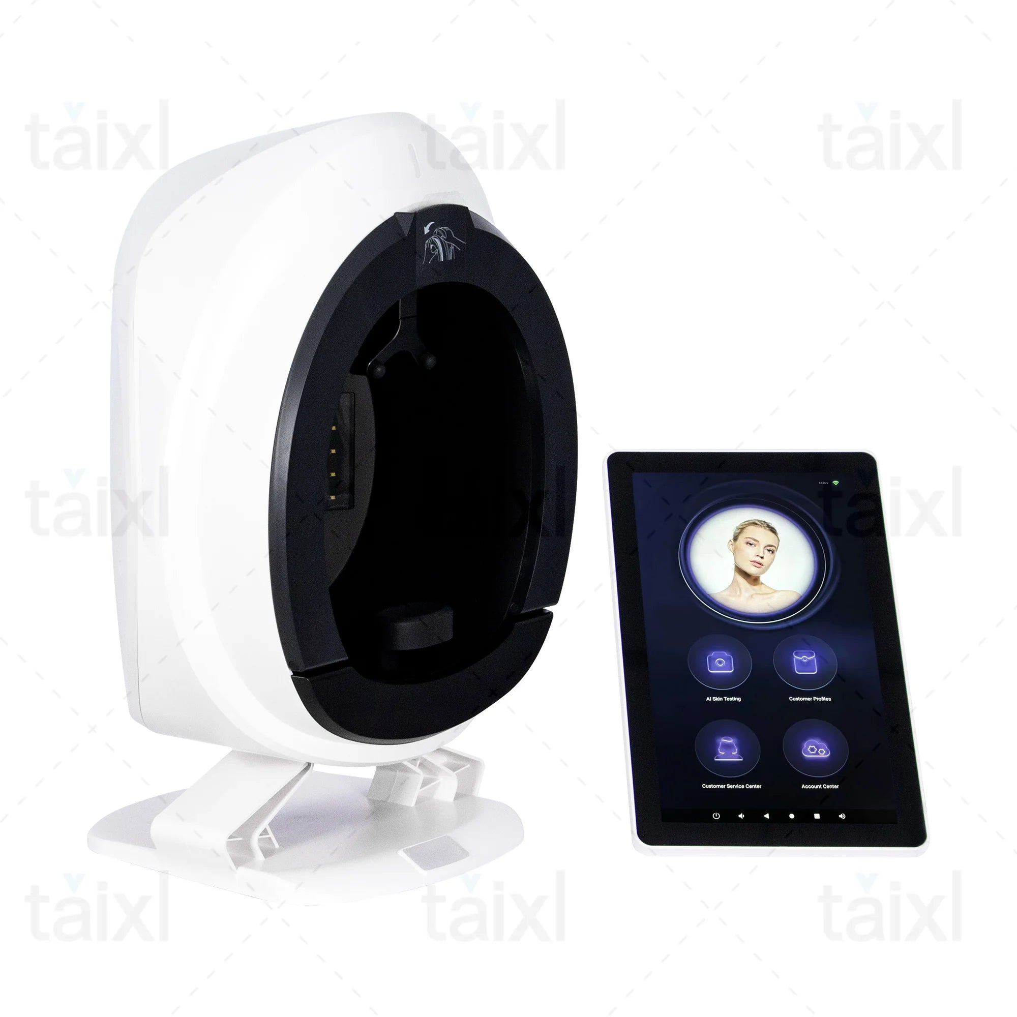 AI Skin Analyzer Facial Machine 15.6 inch 3D Facial Skin Analyzer Machine Skin Analysis Scanner CE Certification Ship From US