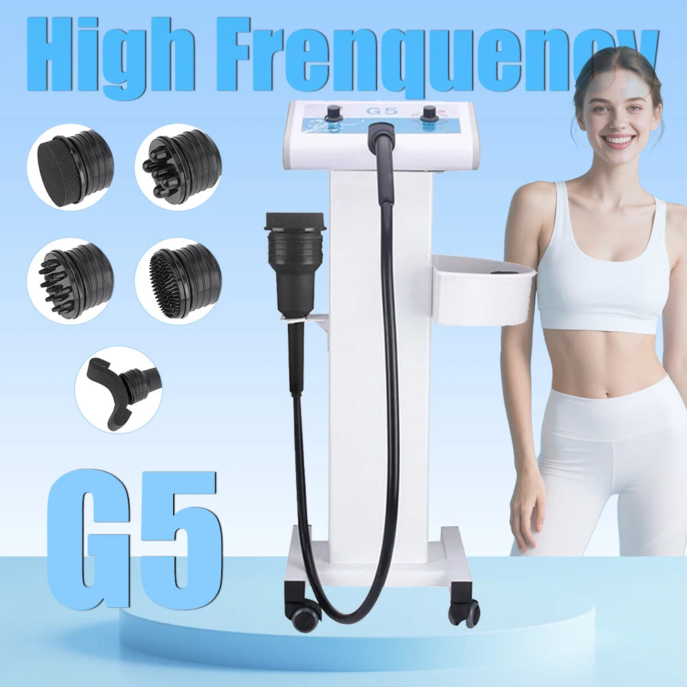 G5 Vibrating Massager Body Slimming Machine Fat Burner Weight Loss Cellulite Removal With 5 Tips High Frenquency Vibrator Device