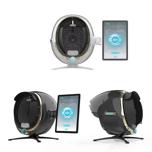 3D Skin Analysis Machine: Portable Facial Scanner with Magic Mirror - Moisture/Oil/Texture Tester for Home & Professional Use