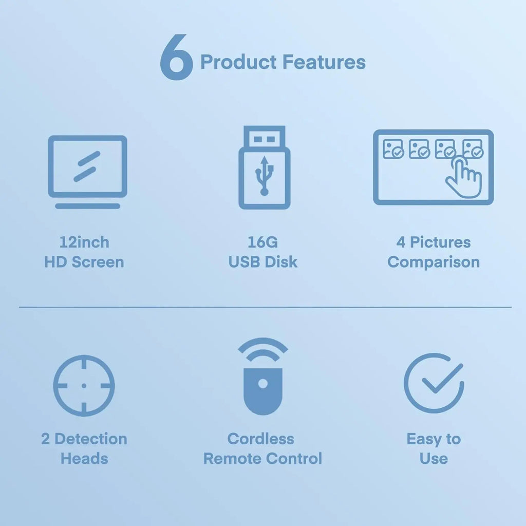 12" Scalp Analysis Machine Skin Tester Diagnosis Digital Analyzer Hair Detector Microscope Hair Follicle Health Detection Camera